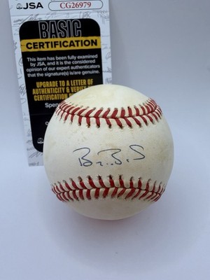 Barry Bonds Signed Baseball JSA COA #25 San Francisco Giants MVP