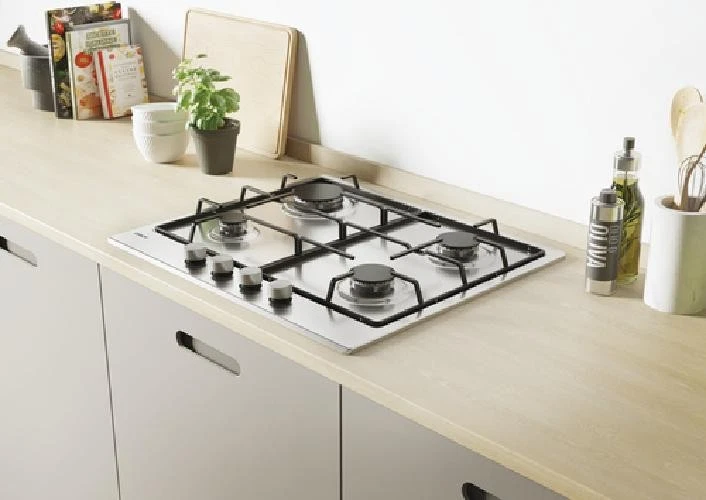 Candy piano cottura Idea CHW6BRX Acciaio inox Da incasso 60 cm Gas 4 Fornello(i) - Immagine 2 di 4