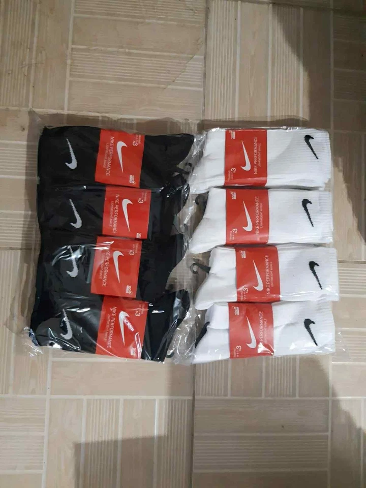 New 12 Pairs Kids Nike Socks One Size