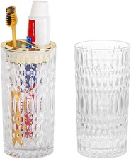 Toothbrush Holders Bathrooms Glass Toothbrush Holder  14oz Bathroom Tumbler