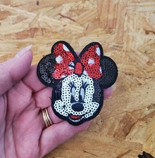 Minnie Mouse - Cartoon - Sequin - Crafts - Embroidered Iron On Patch