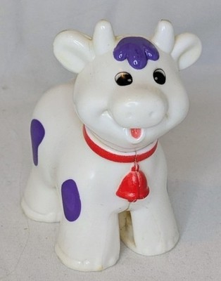 Smiling Cow with Bell Kidoozie Funtime Tractor Farm Playset 2005 Hard Plastic #1