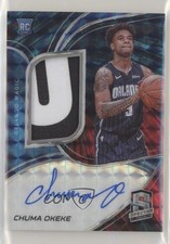 2019 Spectra Jersey Interstellar Prizm 36/49 Chuma Okeke #217 Rookie Auto RC 0c3