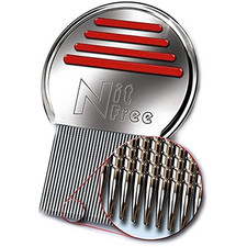 Lice Comb - Professional Stainless Steel Comb for Effective Head Lice Treatment 