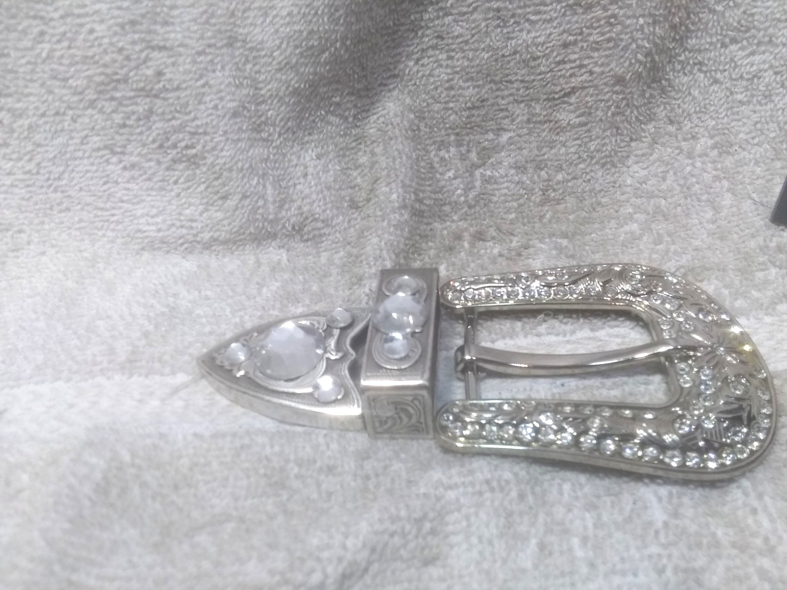 Medium Rhinestone Filled Western Replacement Buck… - image 5