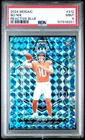 2024 Panini Mosaic - Rookies Bo Nix #312 Reactive Blue Mosaic Prizm PSA 9