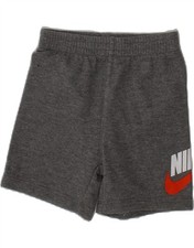 Nike Baby Jungen Grafik Sport Shorts 18-24 Monate grau Baumwolle QU04