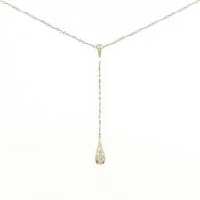 Authentic K10YG Diamond Necklace  #260-007-852-8901