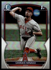 Camden Minacci 2023 Bowman Draft #BDC-23 Chrome Refractor Angels Baseball
