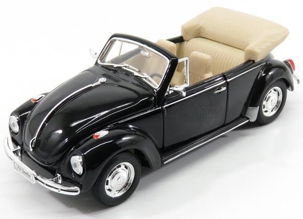 Welly 1/24 Volkswagen Beetle KÄFer Cabrio Open Statisches Modell Diecast-image