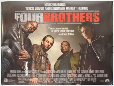 FOUR BROTHERS (2005) Original Cinema Quad Movie Poster - Mark Wahlberg (Teaser)