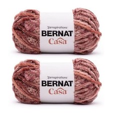 2 PCS Casa Marsala Yarn 226g/8oz Polyester 6 Super Bulky Knitting Crochet