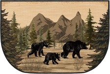 Fireplace Hearth Rug Fireplace Mats Cabin Southwestern Fireproof Fire Resista...