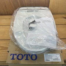 TOTO SS124 01 Soft Slow Close Elongated Closed Front Toilet Seat Cotton White