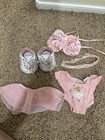 Build A Bear Ballerina Leotard Tutu Ballet Shoes Ribbons Set Rare Retired #45