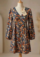 Women's SHEIN Black Floral Dress Size 6