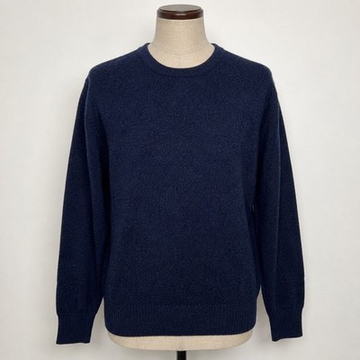 James Pringle Mens Navy Blue Pure New Wool Crew Neck Sweater JPK60 A16 Size M