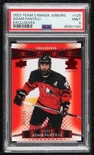 2022 Team Canada Juniors UD Exclusives 42/100 Adam Fantilli #125 PSA 9 MINT 11on
