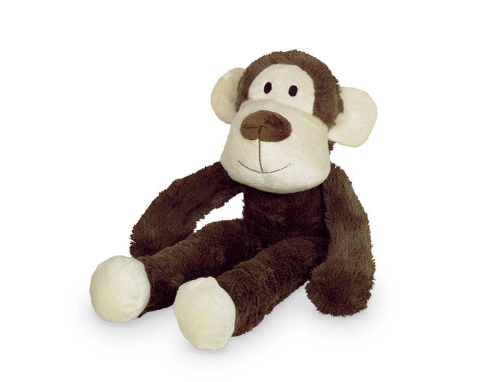 Peluche singe safari pour chien grand gabarit de 41 cm coloris brun doux