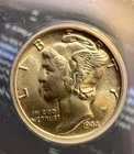 1944 Mercury Dime ANACS MS64