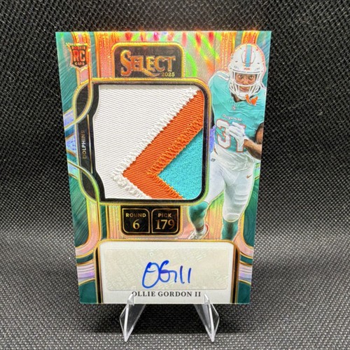 2025 Panini Select Prizm Rookie Naszywka samochodowa Ollie Gordon II /199