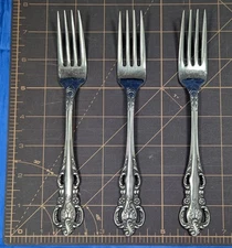 Stanley Roberts Lady Jo Ann Joann Dinner Forks Stainless Steel SET of 3