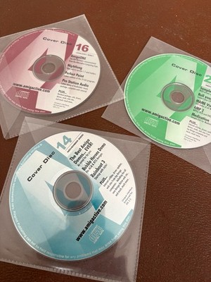 3 x Amiga Active Magazin CD s - Ausgaben 14 16 26 - Diverses Konvolut.