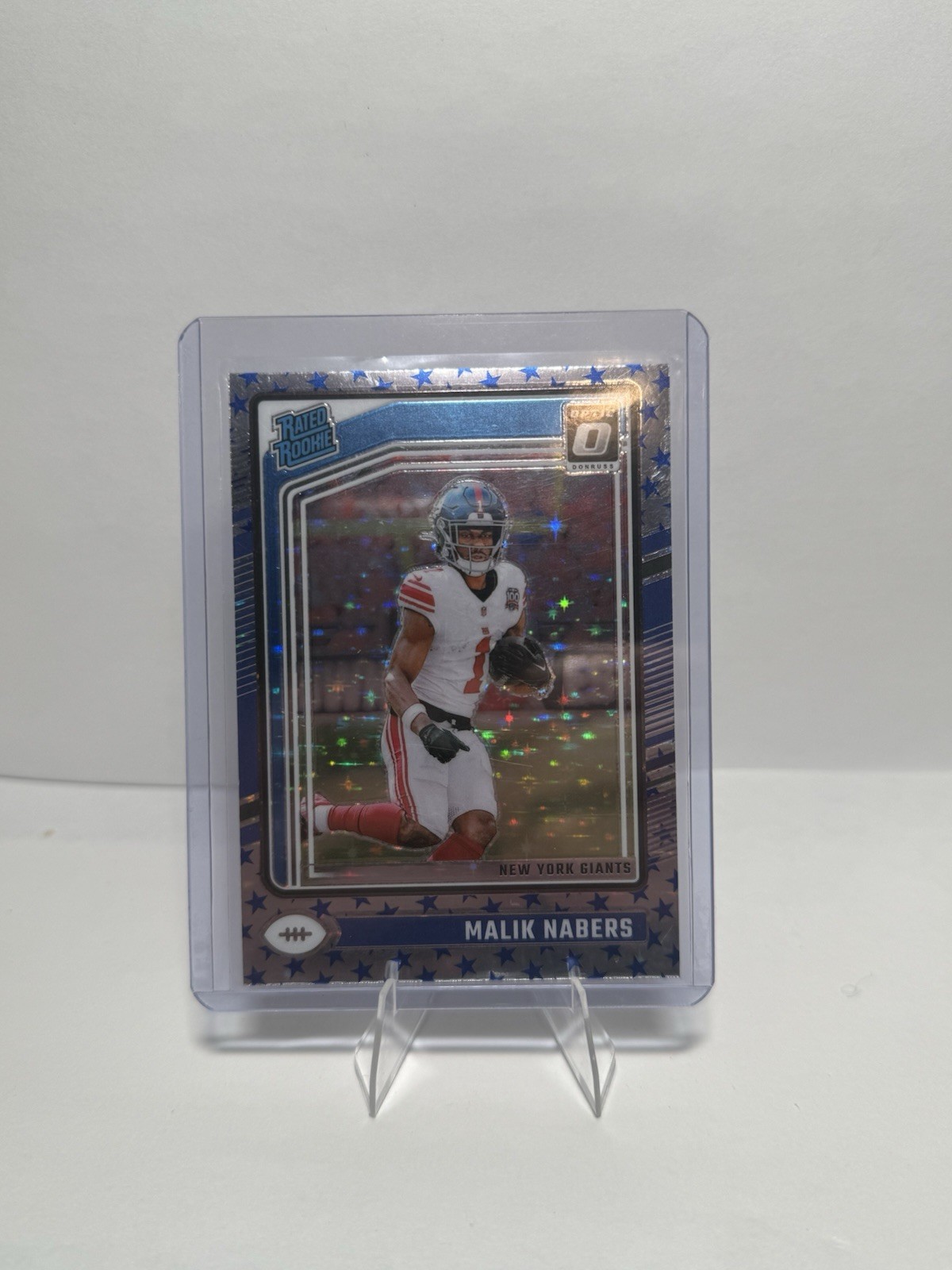 2024 Panini Donruss Optic Rated Stars Prizm Malik Nabers #271 Rookie RC Giants