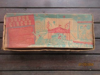 Vintage Empty Marx Toys Super Circus Original Cardboard Box