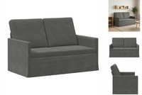 2-Sitzer Sofa Dunkelgrau 130X81X82 Cm Cordstoff