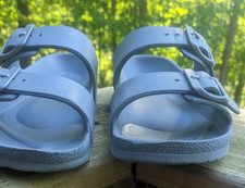 Youth Girl and Boy EVA Rubber Two Strap Buckle Slides Comfort Footbed Sandals 1