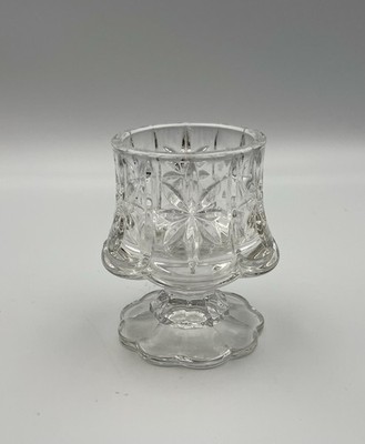 PartyLite 24% Lead Crystal Cottage Light Votive Candle Holder - Retired/Rare F1