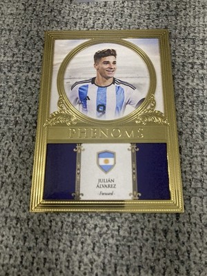 2023 Futera Unique World Football Gold Frame Julián Alvarez 06/09 