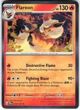 Flareon 013/131 Pokemon SV: Prismatic Evolutions Holo Rare NM