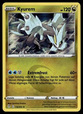 Kyurem 116/203 Holo Rare Evolving Skies Holo NM Pokemon Karte Deutsch