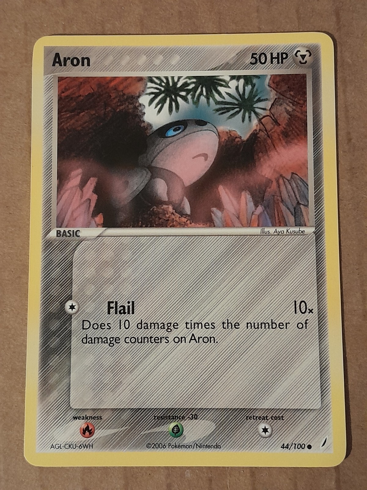 Pokemon Aron 44/100 Crystal Guardians NM-Mint See Pictures