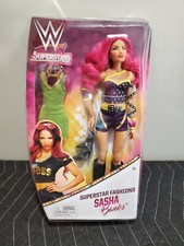 WWE Superstars Fashions Sasha Banks Action Figure & Bayley Fan Pack lot *