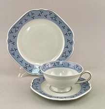 A-9140037 Tasse Collection Lettin Porcelaine Saxe Fleurs Bleu Clair 20x6cm