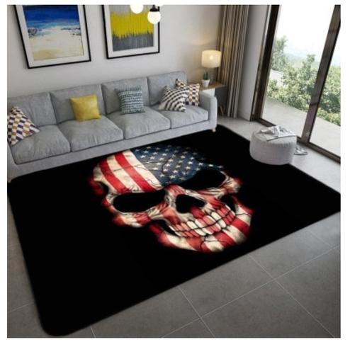 Punisher Skull American Flag Skin Rug Carpet 100 X 150cm Mat Ebay