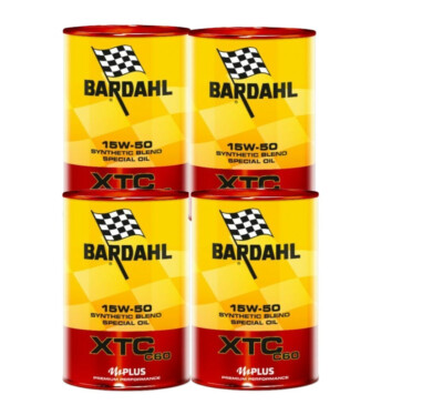 Motoröl Bardahl XTC C60 15W50 – 4 Liter + Ölfilter Für Leistungsstarke Motorräder