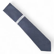 Perry Ellis Portfolio Men's Teague Dot Print Tie Navy Blue Necktie Classic 3"