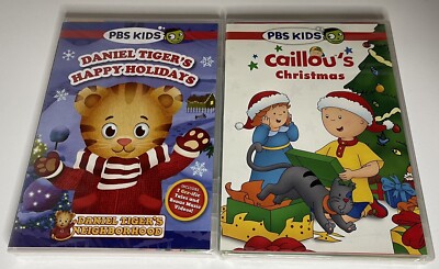 Daniel Tiger's Neighborhood Happy Holiday Caillou’s Christmas DVD PBS  Kids New 841887022422|