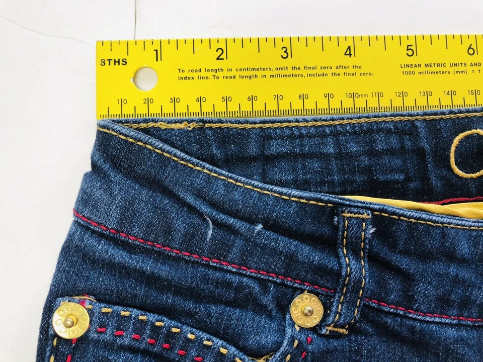 Jeans recortados COOGI niñas talla 12 elásticos (km50) Foto 2 de 4