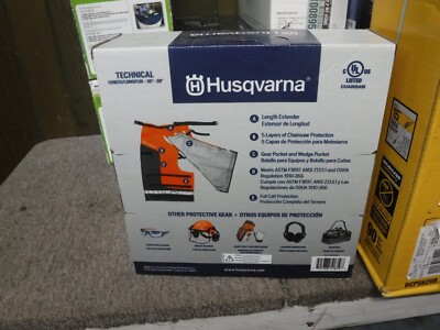 NEW* Husqvarna Technical Hi Viz Chainsaw Pants, Large, (36 - 38 x