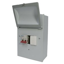 Metal Clad 3Way Garage Fuse Board Fuse Box 100Amp Main Switch - Amendment 3