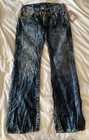 True Religion Mens Acid Wash Jeans Size 32 NWT — photo 3