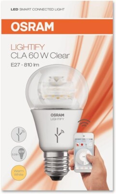 Osram Lightify Classic A LED, 9 Watt, E27 dimmbar EEK: G (Spektrum A bis G)