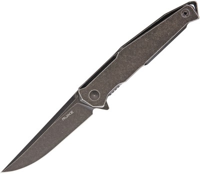 New RUIKE P108 Beta Plus Black RKEP108SB 4.75'' closed. 3.5'' black stonewash fini