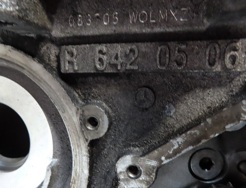 09 MERCEDES GL320 ML320 X164 W164 3.0L OM642 DIESEL ENGINE CYLINDER BLOCK (BARE) - Picture 12 of 13