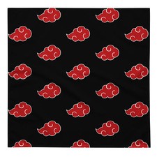 Red and Black Anime AKATSUKI bandana Red Cloud NARUTO